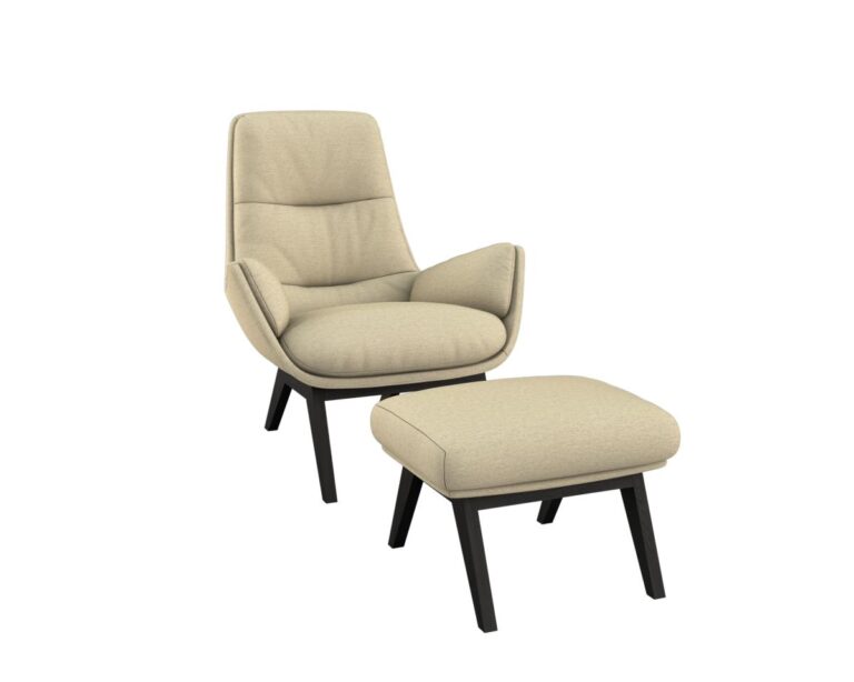 Kreslo Laviano s podnožkou
